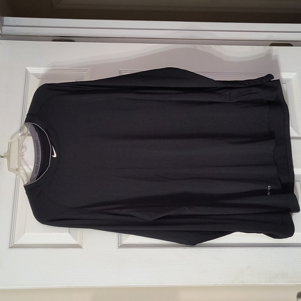 Nike Pro Combat dri fit fitted long sleeve shirt, bin
